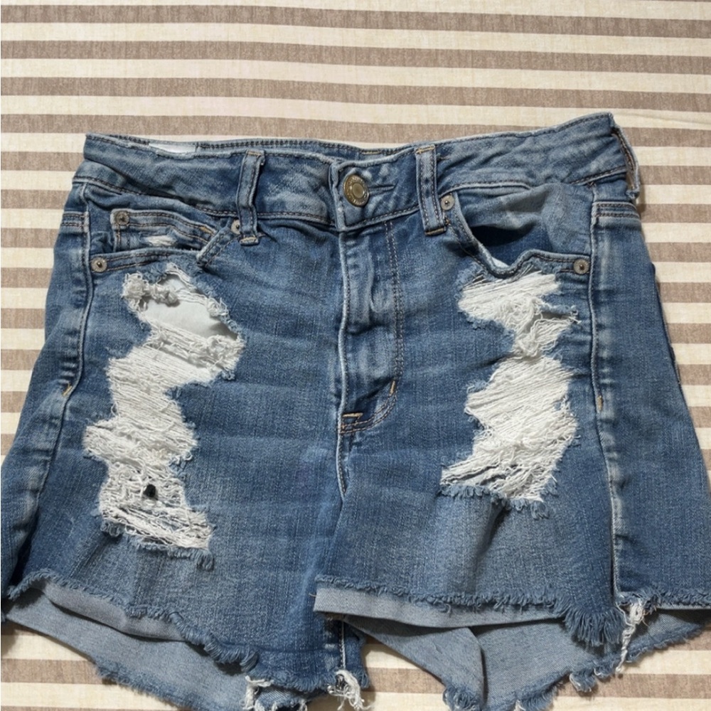 🩳 AE HI-RISE SHORTIE SHORTS, SIZE 6 🩳